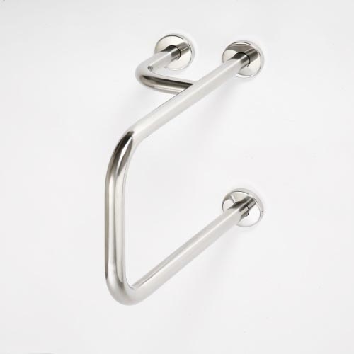 Handgreep 23,5x38 cm RVS/zilverkleurig
