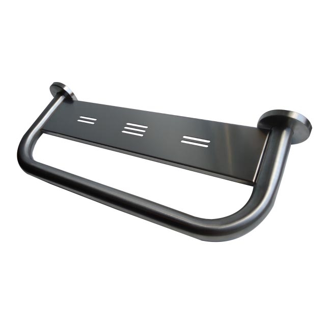 Handgreep met plank 58x8 cm RVS/zilver