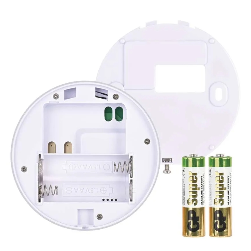 Handmatige draadloze kamerthermostaat 230V/16A 2xAA wit