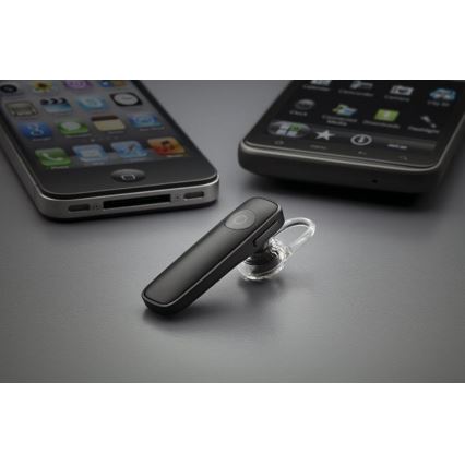 Handsfree oortelefoon met microfoon zwart