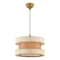 HANGEND LAMP HALO 1xE27/60W/230V beige/crème