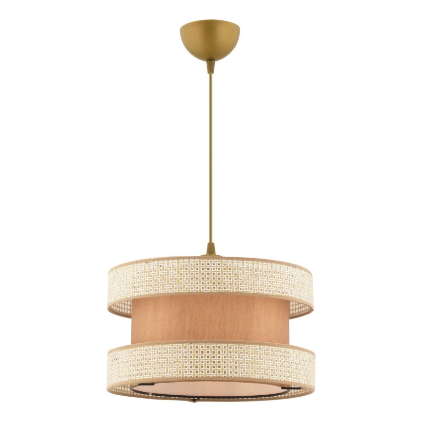 HANGEND LAMP HALO 1xE27/60W/230V beige/crème