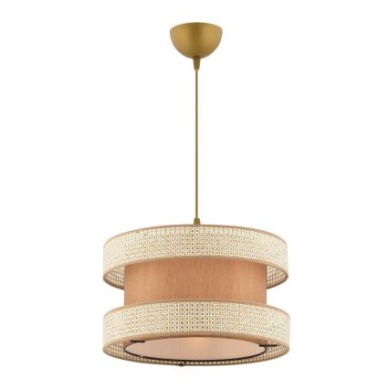 HANGEND LAMP HALO 1xE27/60W/230V beige/crème