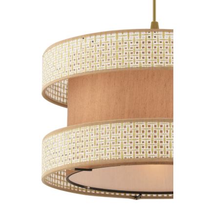HANGEND LAMP HALO 1xE27/60W/230V beige/crème