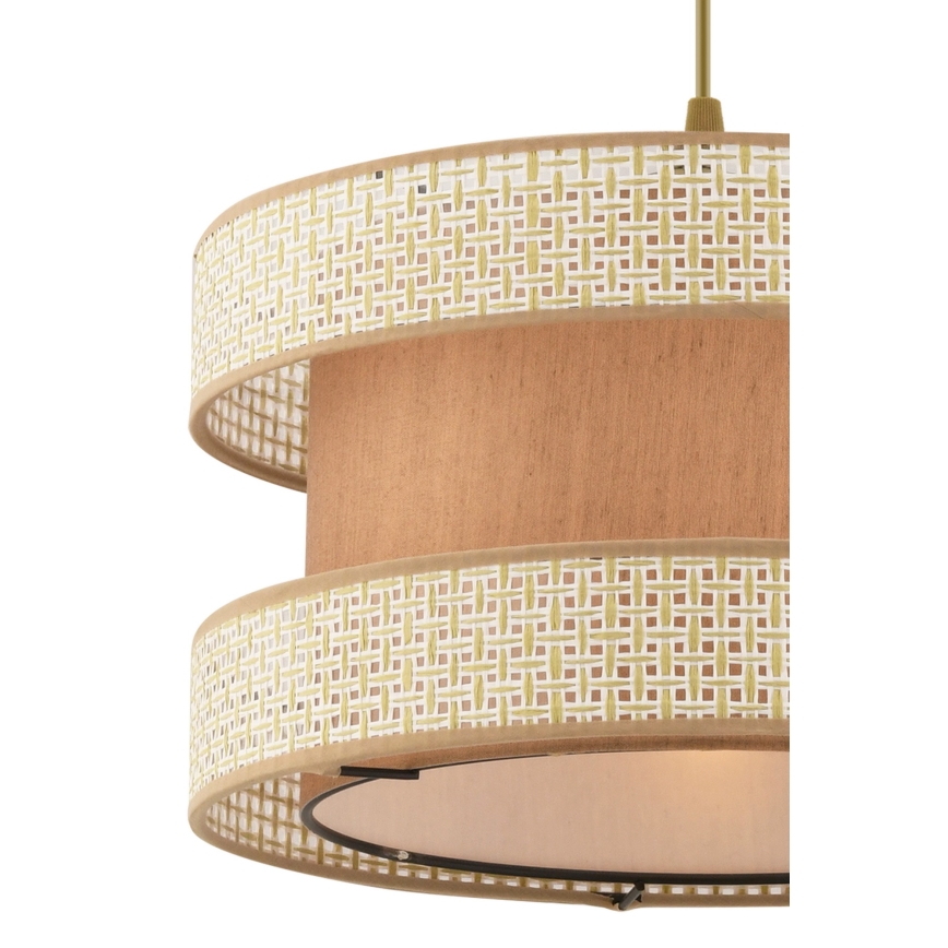 HANGEND LAMP HALO 1xE27/60W/230V beige/crème