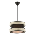 HANGEND LAMP HALO 1xE27/60W/230V zwart/crème