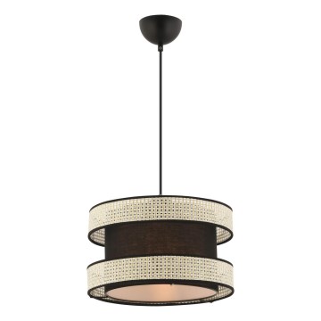 HANGEND LAMP HALO 1xE27/60W/230V zwart/crème