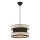 HANGEND LAMP HALO 1xE27/60W/230V zwart/crème