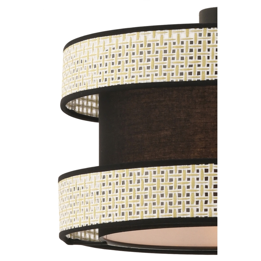 HANGEND LAMP HALO 1xE27/60W/230V zwart/crème