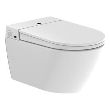 Hangend toilet met bidet TISVILDELEJE 1600W/230V wit + afstandsbediening