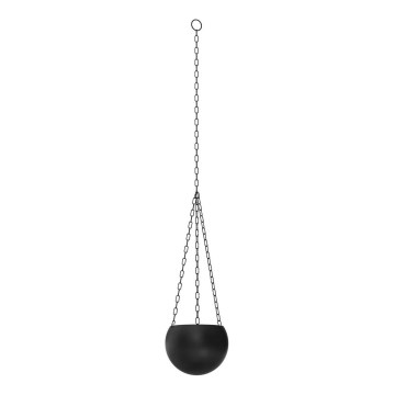 Hangende bloempot 155x27 cm zwart
