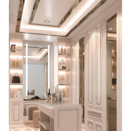 Hangende LED Badkamer plafond verlichting BONO LED/8W/230V 3000K IP65 chroom