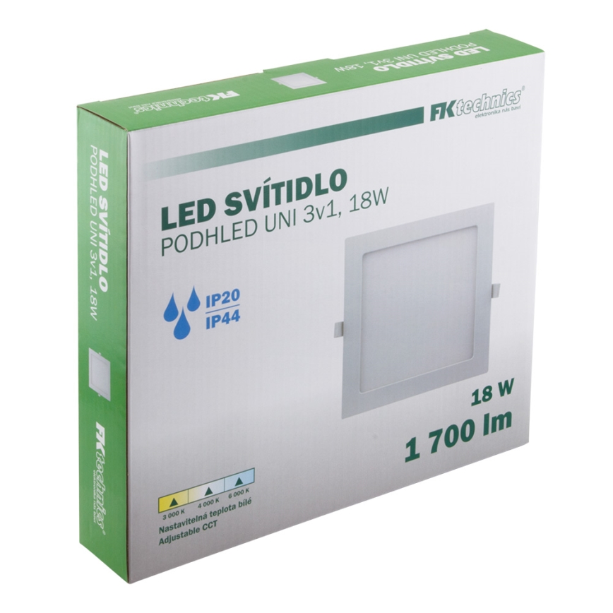 Hangende LED Badkamer plafond verlichting LED/18W/230V 3000/4000/6000K IP44