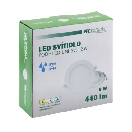 Hangende LED Badkamer plafond verlichting LED/6W/230V 3000/4000/6000K IP44