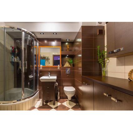 Hangende LED Badkamer plafond verlichting BONO LED/8W/230V 4000K IP65 zwart