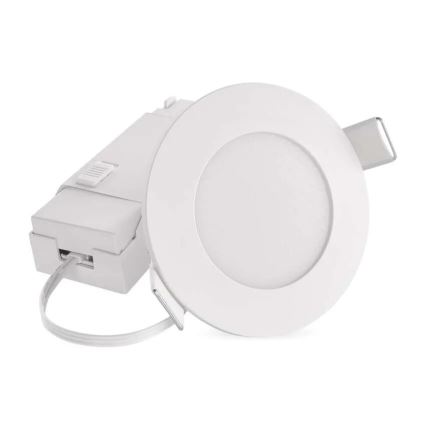 Hangende LED Badkamer plafond verlichting LORI LED/4,5W/230V IP65 2700/4000K diameter 8,5 cm wit