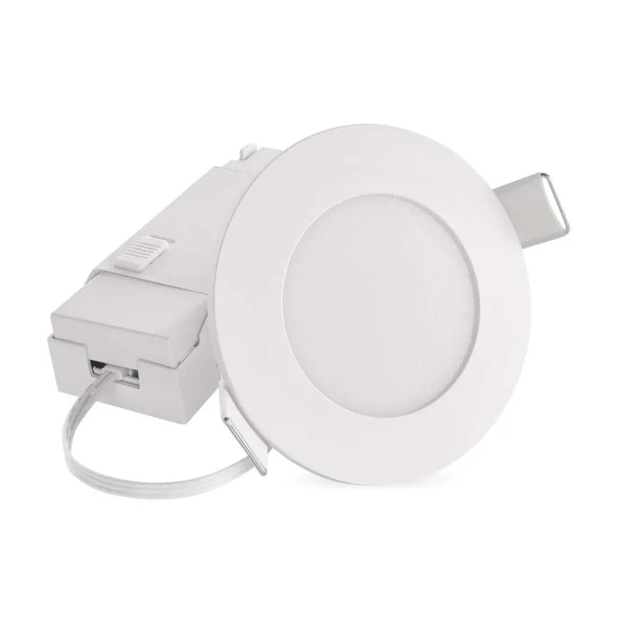Hangende LED Badkamer plafond verlichting LORI LED/4,5W/230V IP65 2700/4000K diameter 8,5 cm wit