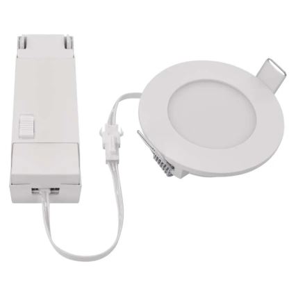 Hangende LED Badkamer plafond verlichting LORI LED/4,5W/230V IP65 2700/4000K diameter 8,5 cm wit
