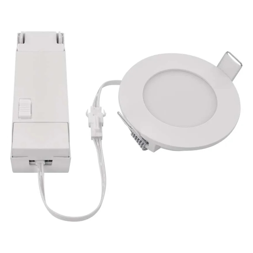 Hangende LED Badkamer plafond verlichting LORI LED/4,5W/230V IP65 2700/4000K diameter 8,5 cm wit