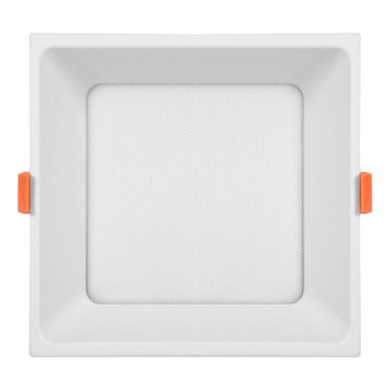 Hangende LED Badkamer plafond verlichting TONY LED/24W/230V 3000/4000/6500K 17x17 cm IP44 wit