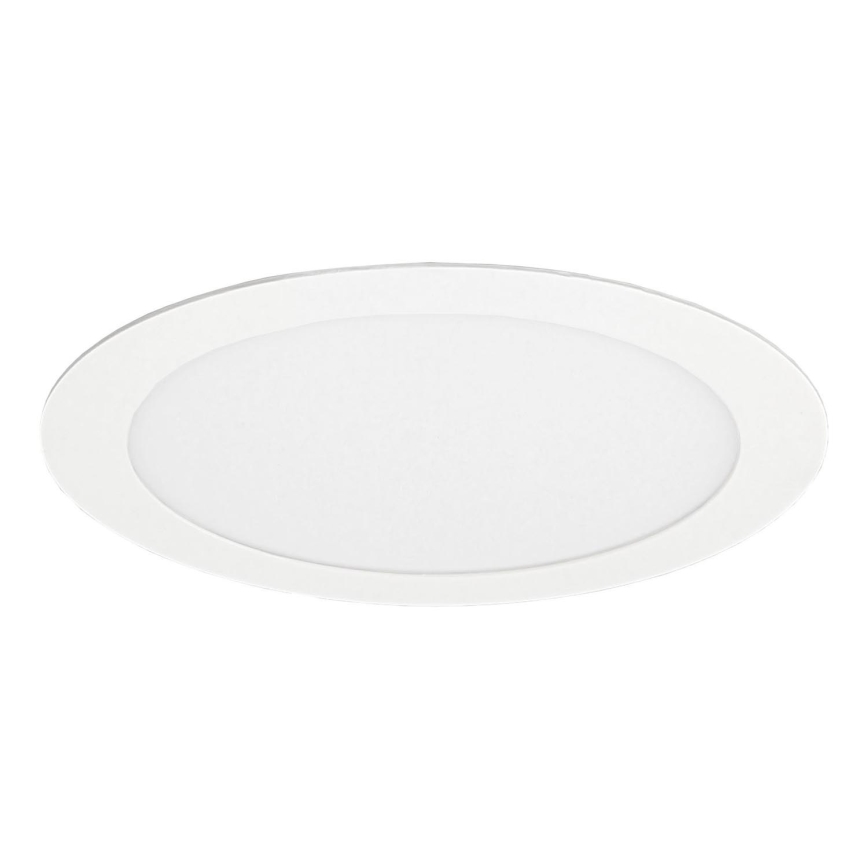 Hangende LED Badkamer plafond verlichting VEGA LED/12W/230V 3800K diameter 16,8 cm IP44 sneeuw wit