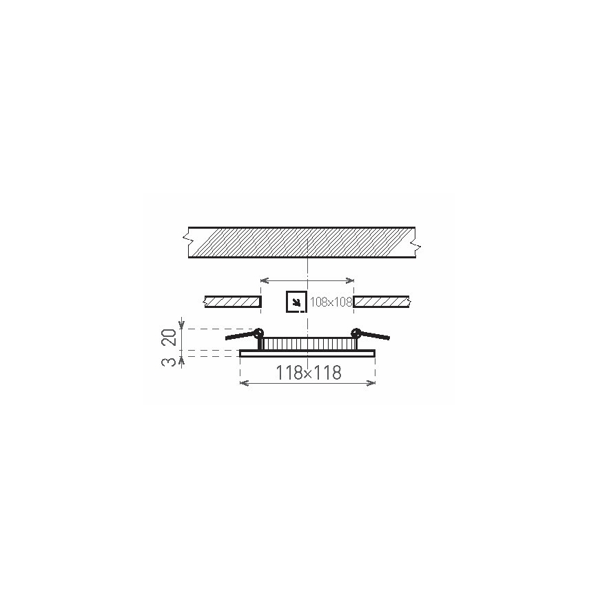 Hangende LED Badkamer plafond verlichting VEGA LED/24W/230V 2800K diameter 29,8 cm IP44