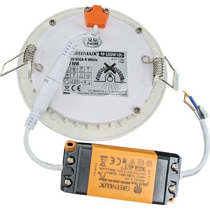 Hangende LED Badkamer plafond verlichting VEGA LED/6W/230V 3800K diameter 11,8 cm IP44