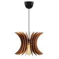 Hanglamp 1xE27/60W/230V bruin d. 20 cm hout