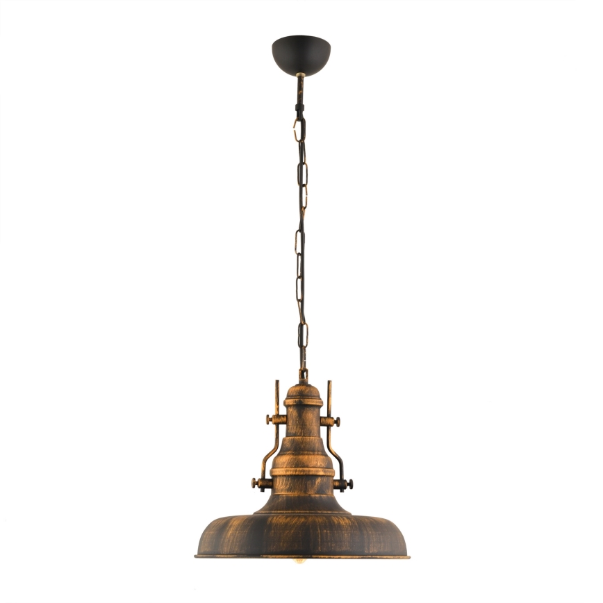 Hanglamp aan een ketting 1xE27/40W/230V brons