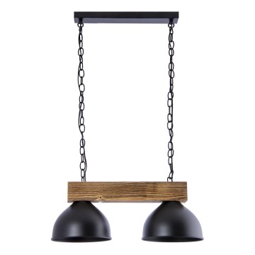 Hanglamp aan een ketting 2xE27/60W/230V