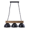 Hanglamp aan een ketting 3xE27/60W/230V