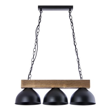 Hanglamp aan een ketting 3xE27/60W/230V