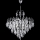 Hanglamp aan een ketting 6xE14/60W/230V diameter 50 cm glanzend chroom
