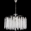 Hanglamp aan een ketting 7xE14/60W/230V diameter 54 cm glanzend chroom