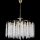 Hanglamp aan een ketting 7xE14/60W/230V diameter 54 cm goud