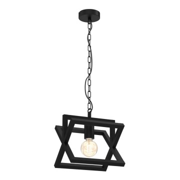 Hanglamp aan een ketting ARNOLD 1xE27/60W/230V zwart