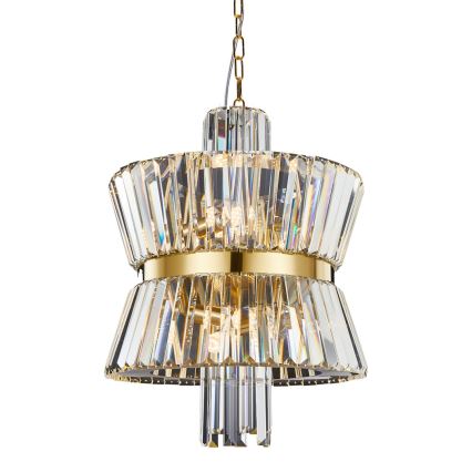 Hanglamp aan een ketting AURELIA 8xE14/40W/230V goud