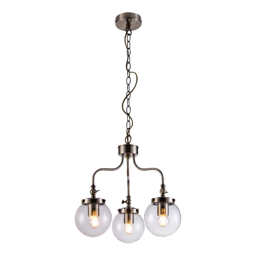 Hanglamp aan een ketting BALLET 3xE27/40W/230V mat chroom