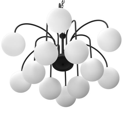 Hanglamp aan een ketting CAMBRIDGE 12xE14/60W/230V zwart