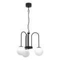 Hanglamp aan een ketting CAMBRIDGE 3xE14/60W/230V zwart