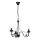Hanglamp aan een ketting DONATO 3xE14/40W/230V zwart