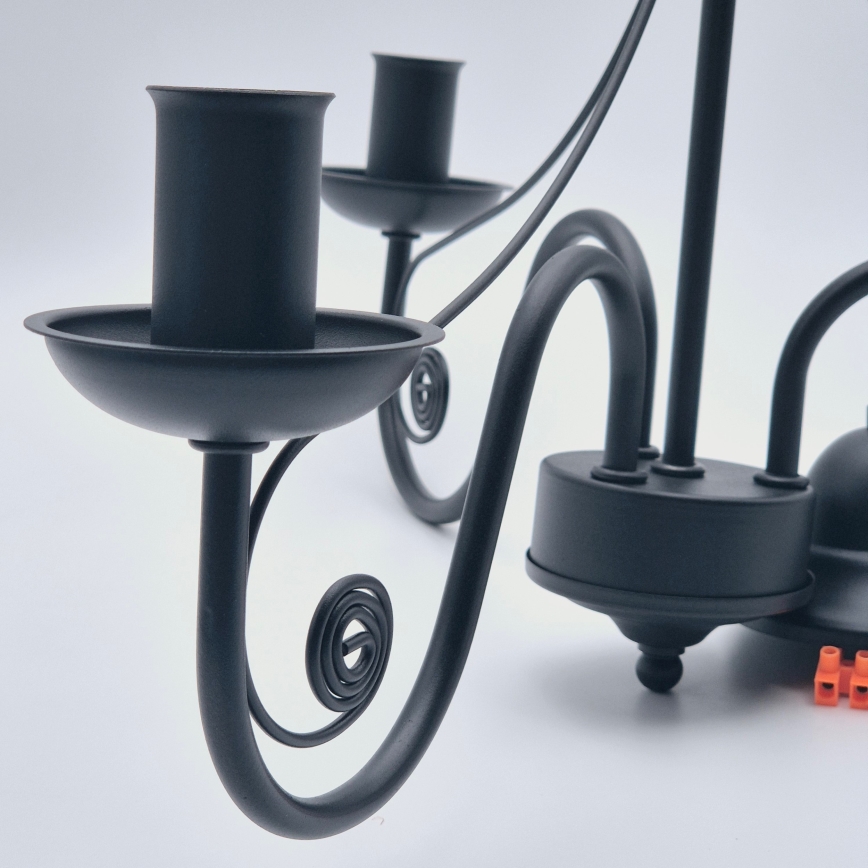 Hanglamp aan een ketting DONATO 3xE14/40W/230V zwart