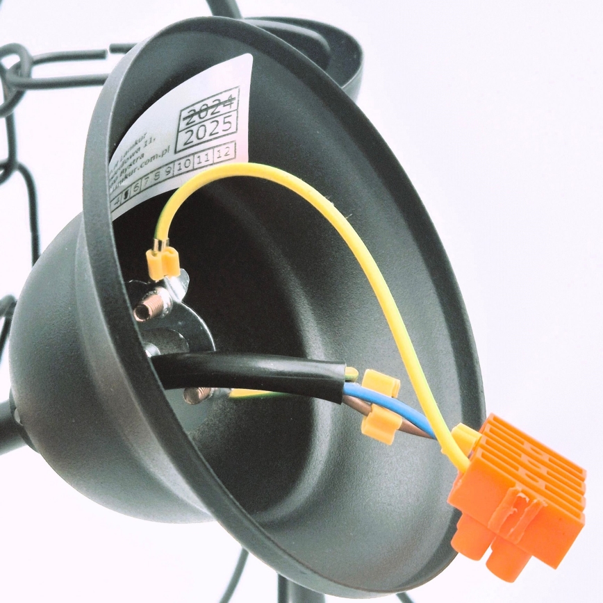 Hanglamp aan een ketting DONATO 3xE14/40W/230V zwart