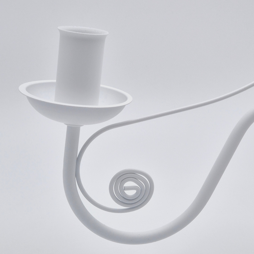 Hanglamp aan een ketting DONATO 5xE14/40W/230V wit