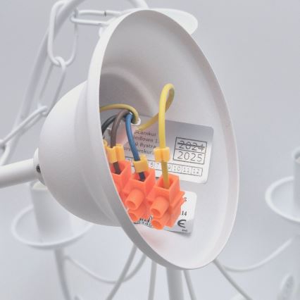 Hanglamp aan een ketting DONATO 5xE14/40W/230V wit