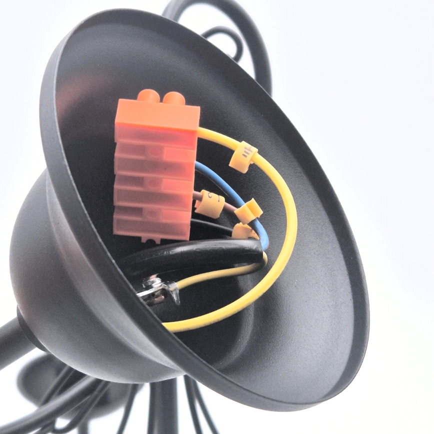Hanglamp aan een ketting DONATO 5xE14/40W/230V zwart