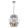 Hanglamp aan een ketting DONNA 9xE14/40W/230V diameter 45 cm mat chroom