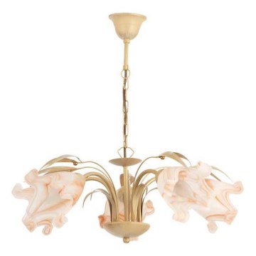 Hanglamp aan een ketting DUCATTI 5xE14/10W/230V goud