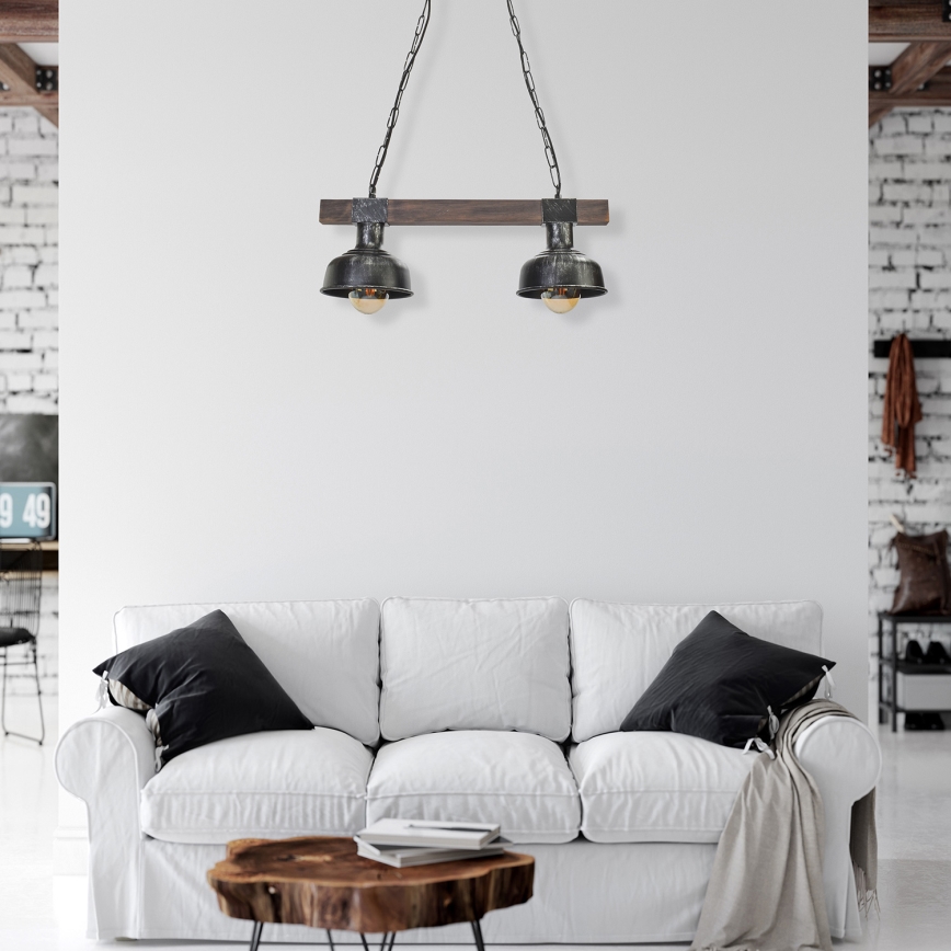 Hanglamp aan een ketting FARO 2xE27/60W/230V