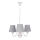 Hanglamp aan een ketting FIREZ 3xE27/40W/230V wit/grijs